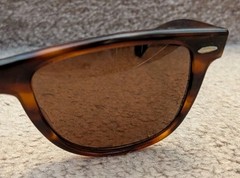 Vintage Ray-Ban B&L Wayfarer II Tortoise Brown Sunglasses Made in USA