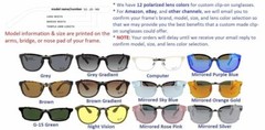 Custom Made for Ray-Ban 1535-48X16-T Polarized Clip-On Sunglasses (Eyeglasses No