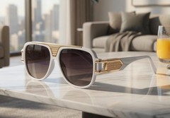 Square Oversized Retro Sunglasses Men Bold Thick Frame UV400 Shades Classic New