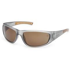 Timberland Men’s Sunglasses Grey/Other Wraparound Full Rim Frame TB00033 6620H