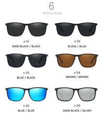 Men Polarized Sports Sunglasses Square Lightweight UV400 Outdoor Eyewear
