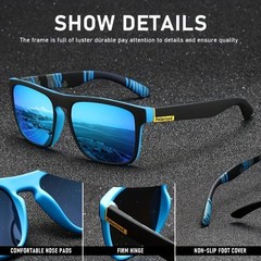 Polarized UV400 Men Sunglasses Wraparound Sports Driving Fishing Cycling Eyewear