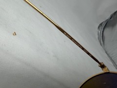 Ray Ban RB3447N Gold Frame/Copper Lens Sunglasses Size 50-21-145 Scratches Read