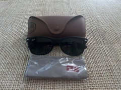 Ray-Ban RB2132 55mm Matte Black “New Wayfarer” Sunglasses with Case.