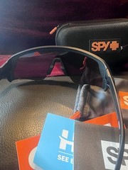 SPY+ Speed Monolith Happy Lens Polarized Sunglasses – Wraparound Black