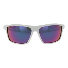 Nike Sunglasses White Rectangular Green Mirrored V24006 133 60mm Unisex