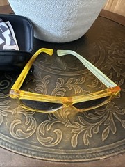 Brain Dead Sunglasses Post Modern Primitive Eye Protection Amber/Black Kopelman