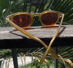 Vintage Men Red sunglasses Retro Women blonde glasses Johnny Depp Red sunglasses