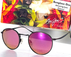 NEW Maui Jim NAUTILUS Bronze Titanium POLARIZED Sunrise Lens Sunglass P544-14