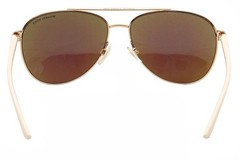 Michael Kors Hvar MK5007 MK/5007 1045/25 Rose Gold White Pilot Sunglasses 59mm