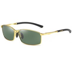 Men s Polarized Sunglasses UV400 Metal Frame Rectangle Driving Sports Glasses