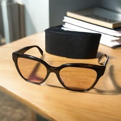 USED PRADA SUNGLASSES 《PR11S-F�_ EYEWEAR TORTOISE BROWN MADE IN ITALY