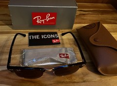 Ray-Ban RB3016 Clubmaster Havana Brown Sunglasses 51-21 145 Men