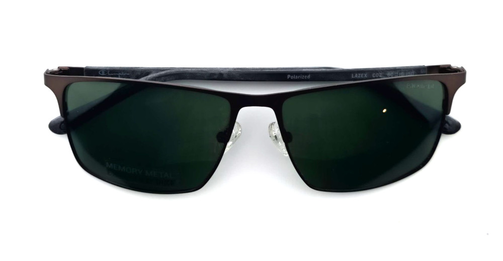 CHAMPION LAZEX C02 NEW SQUARE BLACK MEN FULL RIM AUTHENTIC SUNGLASSES 60-16-150