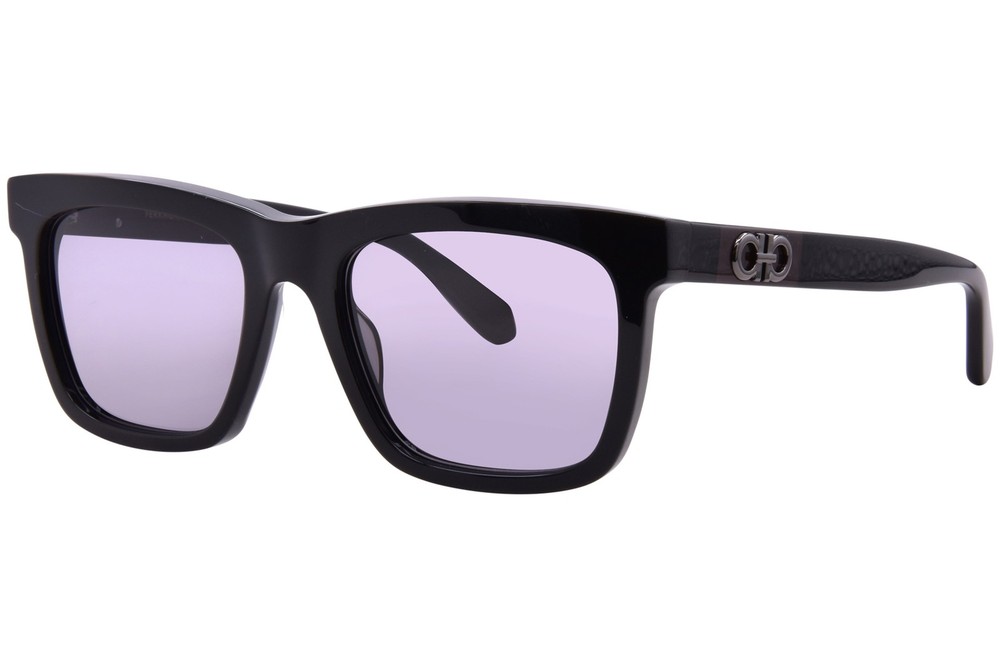 Salvatore Ferragamo SF2113S 001 Sunglasses Men’s Black/Grey Solid 55mm