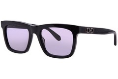 Salvatore Ferragamo SF2113S 001 Sunglasses Men’s Black/Grey Solid 55mm