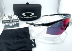 OAKLEY M FRAME GEN 1 CARBON FIBER POSITIVE RED IRIDIUM STRIKE SUNGLASSES MUMBO