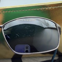 Costa Sunglasses Mens Gray 580P Polarized Tinted Square Metal Frame TR1247