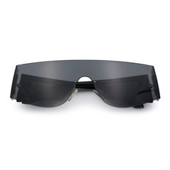 Men Sunglasses Mask Style Best Luxury Runway Looks Wide Edgeless Designer Square