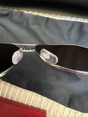 Cartier CT0110S 011 Pilot Aviator Sunglasses Ruthenium Gray 60-14 New Box