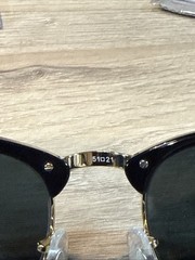 RayBan RB3016 Clubmaster W0365A Black/Gold / Grey Lens 51 mm