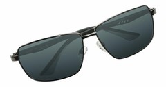 Timberland TB7225 Unisex Sunglasses in Gunmetal Black/Smoke Grey Polarized 64 mm
