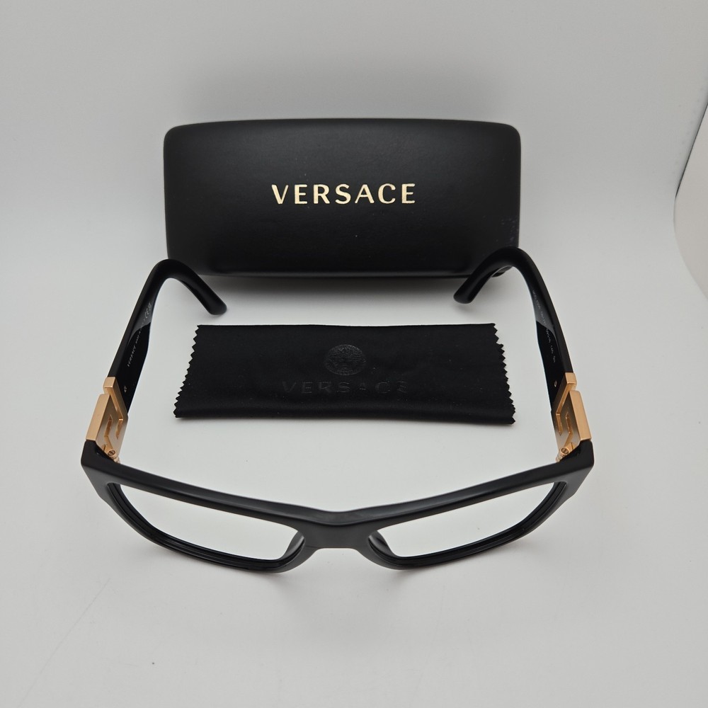 *Frames Only* Versace VE 4296 Sunglasses Black/Gold Frames w/ Case Accessories
