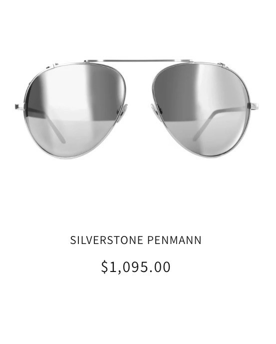 DIROCCO Silverstone Penmann 18K Gold & Titanium Aviator Sunglasses