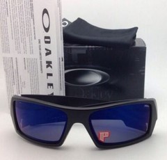 OAKLEY POLARIZED Sunglasses GASCAN OO 26-244 Matte Black Frame /Ice Iridium Lens