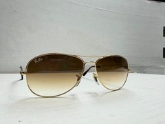 Ray Ban Cockpit Light Brown Gradient Aviator Unisex Sunglasses RB3362 001