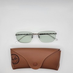 RAY BAN RB3768 003 M1 Silver Emerald Dark Photochromic Unisex 56 mm Sunglasses