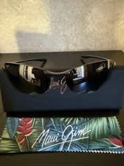 Maui Jim Makaha Polarized Wrap Sunglasses Lightweight Black