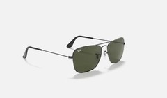 Ray-Ban Caravan Polished Gunmetal / G-15 Green 58 mm Sunglasses RB3136 004 58-15