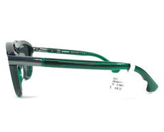 Burberry Sunglasses B4427-F 4104/87 Green Irregular Frames with Dark Grey Lenses