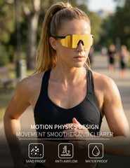 Photochromic Sports Sunglasses for Men Women – UV400 Protection Sun Glasses G…