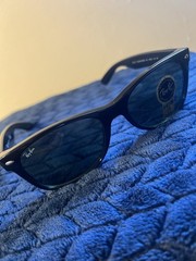 Ray-Ban Sunglasses RB2132 New Wayfarer Classic Black Frame Green Lenses