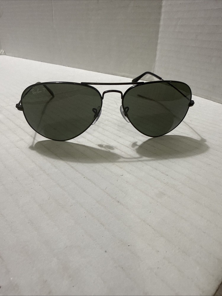 Ray Ban RB 3025 002/48 Black Glass Polarized Sunglasses Frame Only Italy