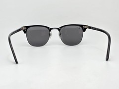 Ray-Ban RB3016 1305/B1 Clubmaster Marble Black Frame Grey Lens Sunglasses 51mm