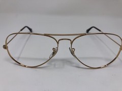 Ray Ban Sunglasses RB3025 001 Gold Large Metal Aviator 58-14-135 58mm ITALY WV69