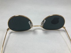 Ray-Ban RB3447 Round Metal Glod Frame Mirror Dark Green Lenses Sunglasses