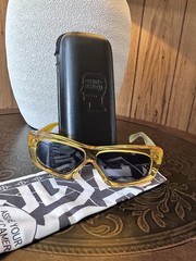 Brain Dead Sunglasses Post Modern Primitive Eye Protection Amber/Black Kopelman