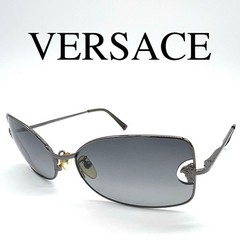 GIANNI VERSACE sunglasses eyeglasses MOD N32 with case gray color logo 482-F