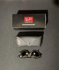 Ray-Ban Clubround Classic RB4246 51-19 Black Gold Sunglasses Authentic READ