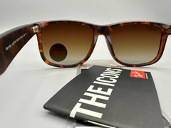 NEW Ray-Ban Justin Brown Polarized Sunglasses Matte Tortoise RB4165 865/T5