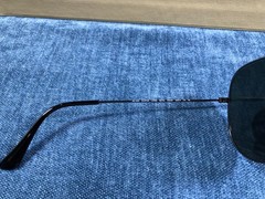 RAY-BAN RB3026 Aviator Sunglasses Gunmetal Grey Frame 62mm Dark Green Lens 140MM
