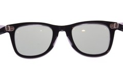 VTG B&L RAY-BAN L2009 XSAS SHINY BLACK EBONY G15 WAYFARER MADE IN USA 50/24 MM