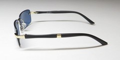 NEW SEAN JOHN SJS3019 SUNGLASSES GOLD METAL & PLASTIC RIMLESS MENS RECTANGULAR