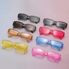 Small Frame Sunglasses Candy Color UV400 Lenses Retro Unisex Party Glasses