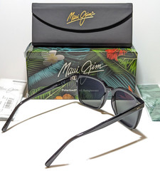 NEW Maui Jim Wild Coast Black w/Red Polarized Maui Rose Sunglasses R756-02R