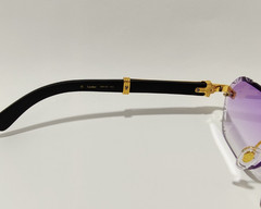 Big C Wires Buffalo Horns Diamond Cut Lenses Wooden Buffs Men’s Women’s Eyewear